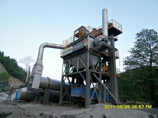 120t/h stationary asphalt hot mixing plant